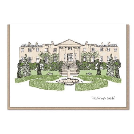 Flax Fox Designs | Royal Hillsborough Castle Card | Danielle Morgan Artist