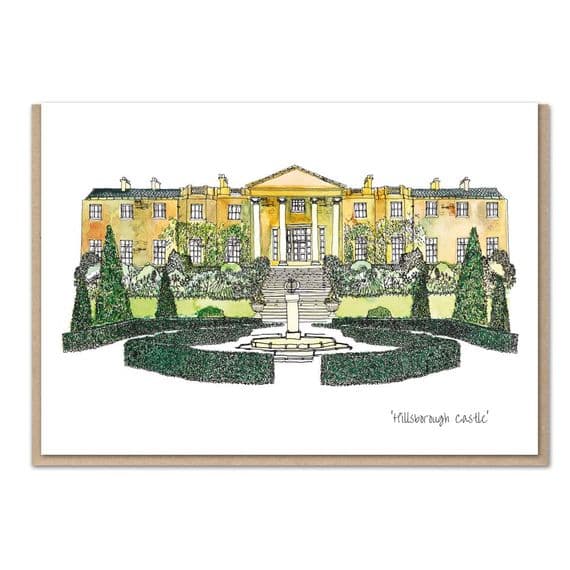 Flax Fox Designs | Royal Hillsborough Castle Card | Danielle Morgan Artist