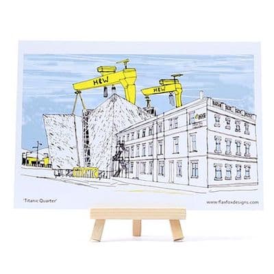Flax Fox | Titanic Quarter Belfast Postcard