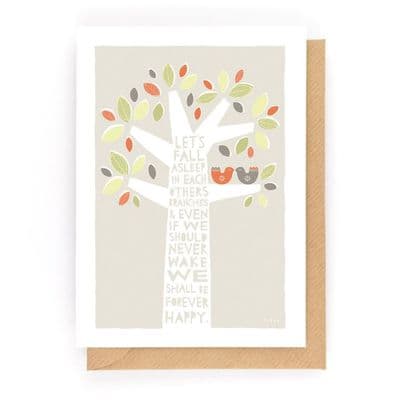 Fréya | Fall Asleep in Each Others Branches Card