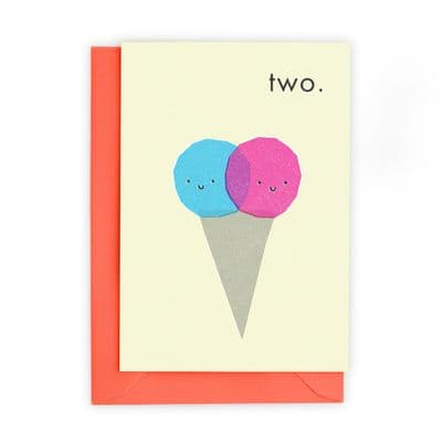 Fréya | Two 2nd Birthday Card