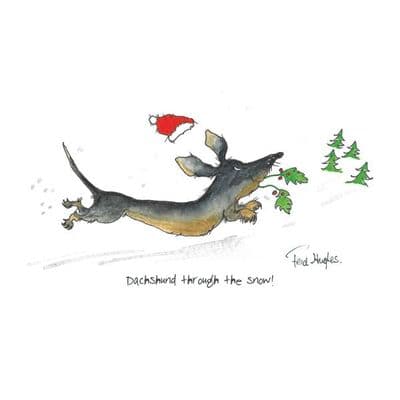 Fred Hughes | Dachshund through the Snow! Print