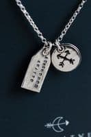 Gemma Atwell Jewellery | Handmade Sterling Silver Adventure Awaits Charm Necklace