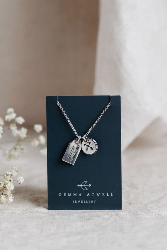 Gemma Atwell Jewellery | Handmade Sterling Silver Adventure Awaits Charm Necklace
