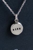 Gemma Atwell Jewellery | Handmade Sterling Silver WISH Nugget Pendant