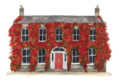 Gemma O'Neill | Hillsborough Park Lane House Autumn Print