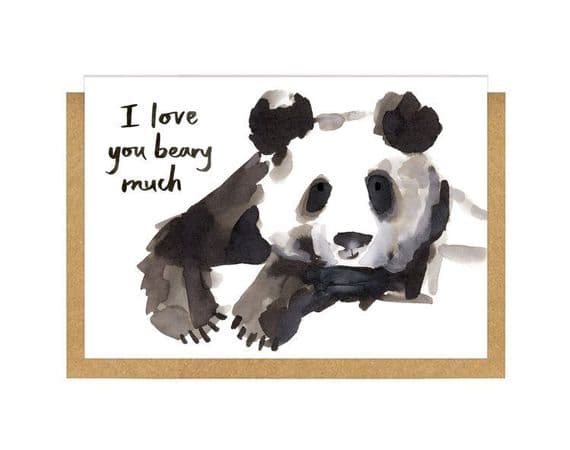 Gemma O'Neill Artist & Illustrator | I Love You Beary Much Valentine's Card | Love Cards