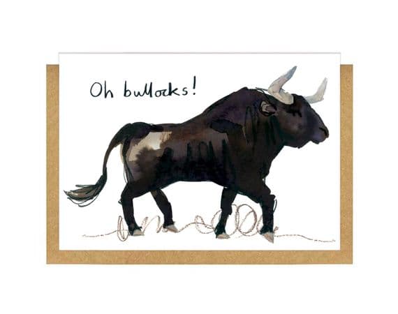Gemma O'Neill Artist & Illustrator | Oh Bullocks! Card | Funny Cards