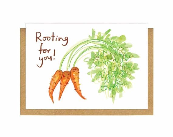 Gemma O'Neill Artist & Illustrator | Rooting for You Card | Good Luck Cards