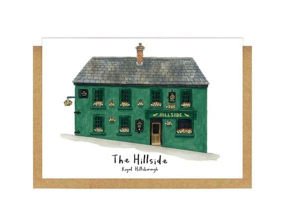 Gemma O'Neill Artist | The Hillside Pub Card | Royal Hillsborough Cards | Northern Ireland