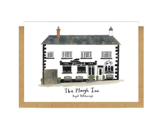 Gemma O'Neill Artist | The Plough Inn Pub Card | Royal Hillsborough Cards | Northern Ireland