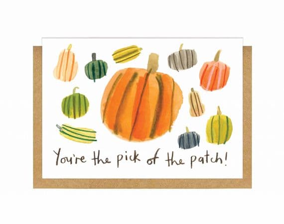 Gemma O'Neill Artist & Illustrator | You're the Pick of the Patch Valentine's Card | Pumpkin Love Cards