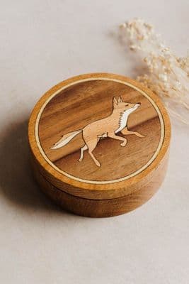 George Brain | Fox Wooden Oak Memento Box