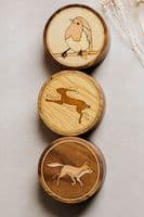 Woodmento  | Handmade Wooden Fox Trinket Box | Walnut Wood | Northern Ireland