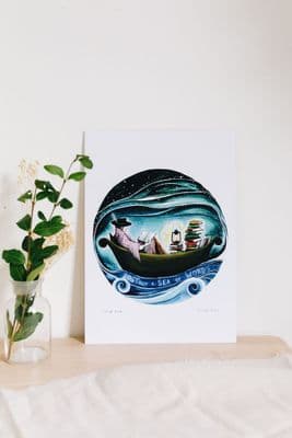 Hannah Dorman | Lost in a Sea of Words Print