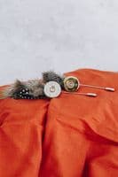 Fine Feathers by Hannah Trimble | Feather & Shotgun Cartridge Pin