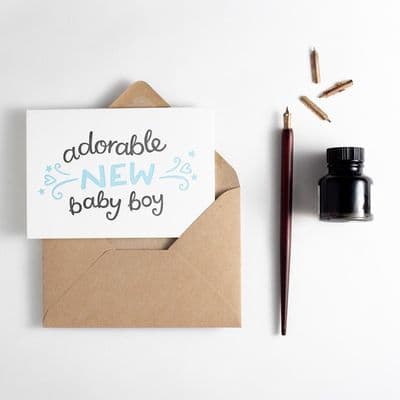 Hunter Paper Co | Adorable New Baby Boy Card
