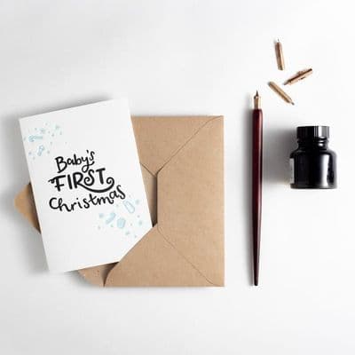 Hunter Paper Co | Baby's First Christmas Card