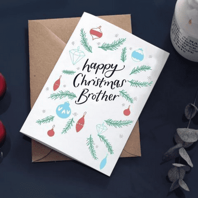 Hunter Paper Co | Brother Happy Christmas Card