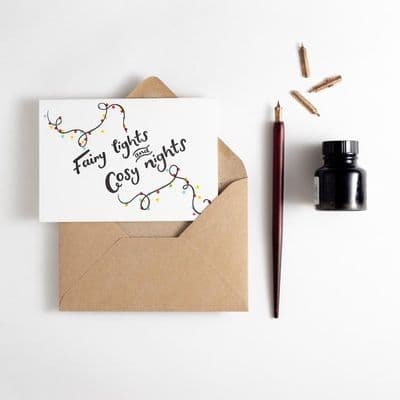 Hunter Paper Co | Fairy Lights & Cosy Nights Card