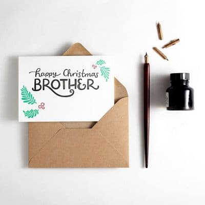 Hunter Paper Co | Happy Christmas Brother Card