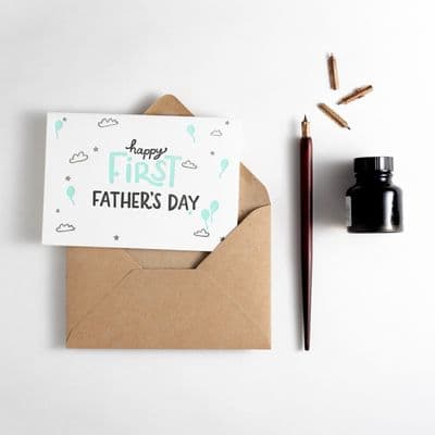 Hunter Paper Co | Happy First Father's Day Card