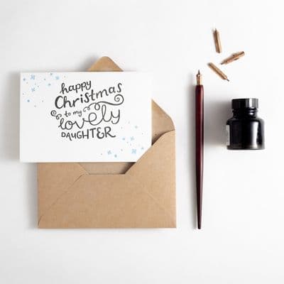 Hunter Paper Co | Lovely Daughter Christmas Card