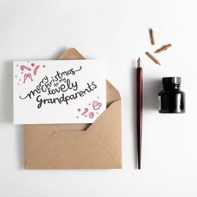 Hunter Paper Co | Lovely Grandparents Christmas Card