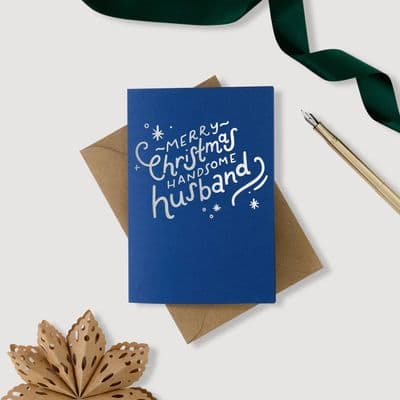 Hunter Paper Co | Merry Christmas Handsome Husband Card