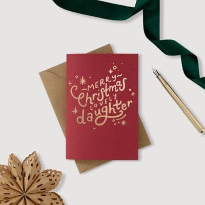 Hunter Paper Co | Merry Christmas Lovely Daughter Card