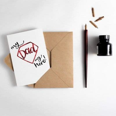 Hunter Paper Co | My Dad My Hero Card