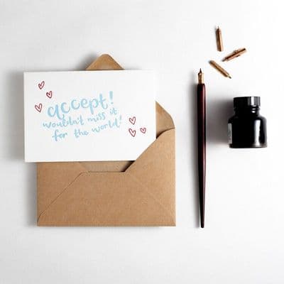 Hunter Paper Co | RSVP Accept Card