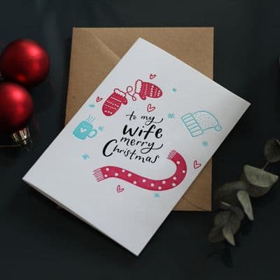 Hunter Paper Co | Wife Merry Christmas Card