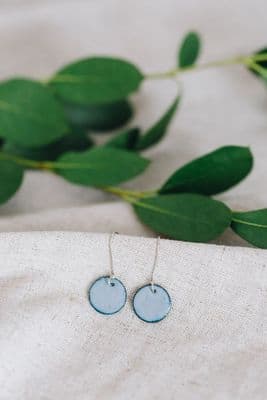 Jane Marshall | Round Drop Earrings | Grey