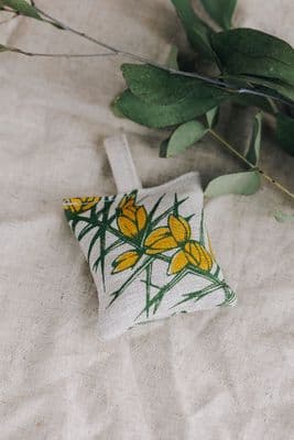 Janet McNamee | Gorse Irish Linen Lavender Bag
