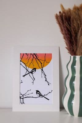 Janet McNamee | Irish Linen Magpie Print