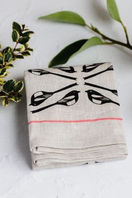 Janet McNamee | Magpies Irish Linen Tea Towel
