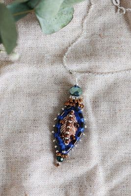 Janice Gilmore | Blue Leaf Pendant