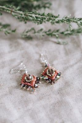 Janice Gilmore | Dusky Pink Diamond Earrings