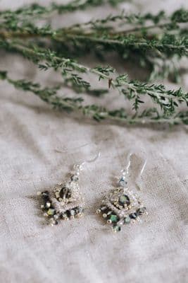 Janice Gilmore | Linen Diamond Earrings