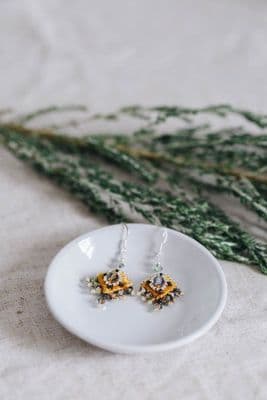 Janice Gilmore | Mustard Diamond Earrings