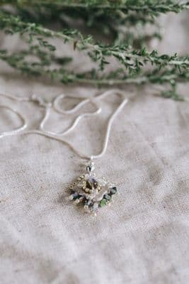 Janice Gilmore | Linen Diamond Pendant