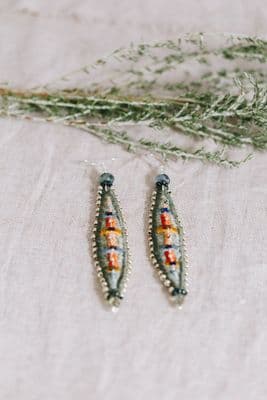 Janice Gilmore | Sage Leaf Earrings