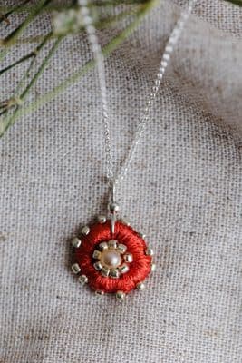 Janice Gilmore | Peach Round Pendant
