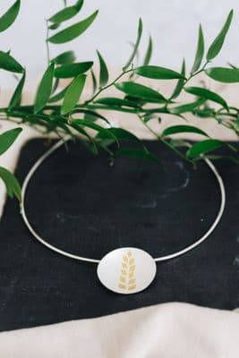 Jill Graham | Large Gold Leaf Pendant