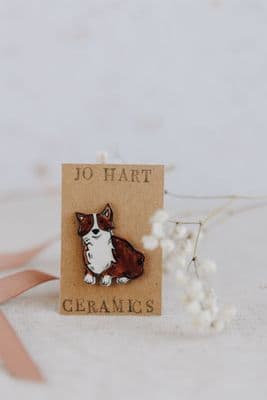 Jo Hart | Corgi Dog Brooch