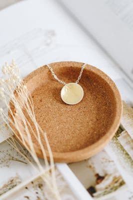 Joanne Tinley | Golden Leaf Cup Pendant