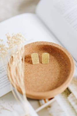 Joanne Tinley | Golden Leaf Tag Earrings