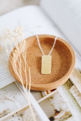 Joanne Tinley | Golden Leaf Tag Pendant