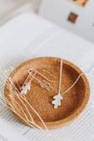 Joanne Tinley Jewellery | Sterling Silver Handmade Oak Leaf Drop Earrings